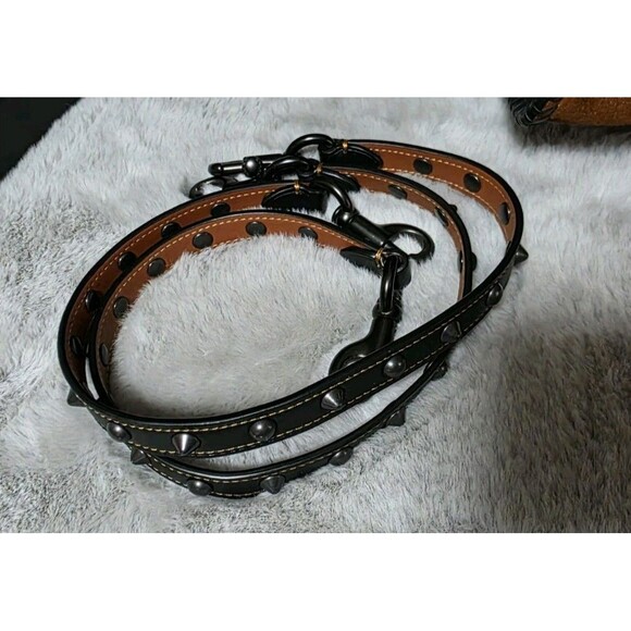 Coach 1941 WESTERN ROGUE 36 STUDS RIVETS SUEDE Whipstitch Details - Picture 10 of 15